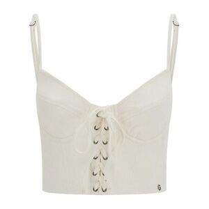 Small white guess bustier top‎ NWT